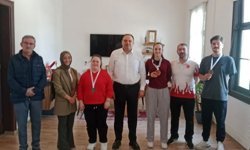 Şampiyon Sporculardan Kaymakam Demir’e Ziyaret