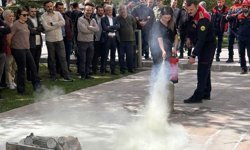 Bayburt Adliyesi personeline yangın eğitimi verildi