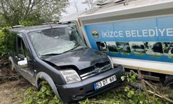 Ordu'da çöp kamyonu ile otomobil çarpıştı: 3 yaralı