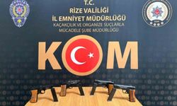 Rize'de kaçak silah operasyonu