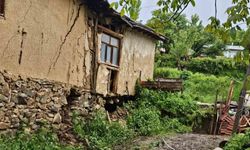 Tokat'ta heyelan nedeniyle 2 ev tahliye edildi
