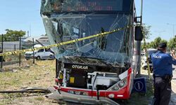 Başkentte EGO otobüsü kaza yaptı: 1 ölü, 9 yaralı
