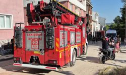 İnşaatta çıkan yangın itfaiyenin müdahalesiyle söndürüldü
