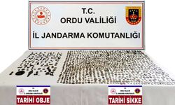 Ordu'da çok sayıda sikke ve tarihi eser objeler ele geçirildi