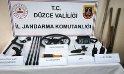 Yığılca'da kaçak kazıya Jandarma baskını