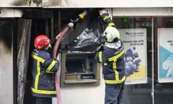ATM'de çıkan yangın paniğe neden oldu