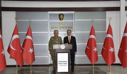 2. Ordu Komutanı Korgeneral Metin Tokel, Siirt Valisi Kızılkaya’yı ziyaret etti