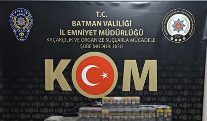 Batman’da 2 bin 240 paket kaçak sigara ele geçirildi