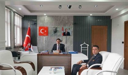 Batman’lı iş adamı Ekremoğlu, Beşiri kaymakamıyla bir araya geldi