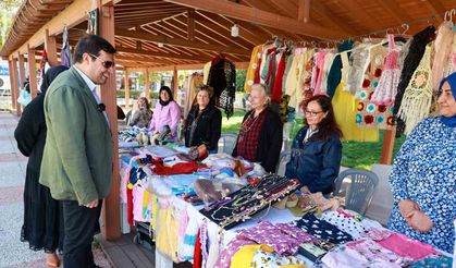 Birbirinden güzel ürünler Zümra Kadın El Emeği Pazarında görücüye çıktı