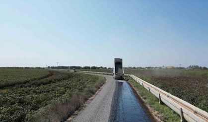 Büyükşehirden Eyyübiye kırsalında sathi asfalt çalışması