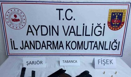 Köşk’te ruhsatsız tabanca ele geçirildi