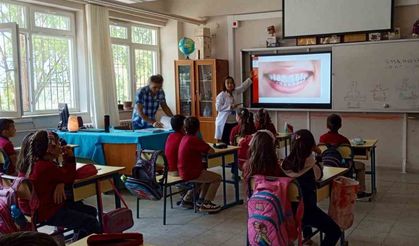 Nazilli’de miniklere ağız ve diş sağlığı anlatıldı