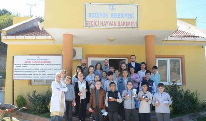 Öğrencilerden hayvan barınağına ziyaret