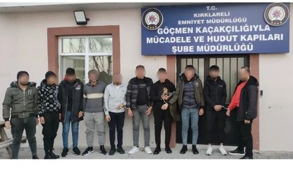 Polisten kaçan araçtan 10 kaçak çıktı