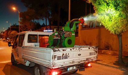 Uşak Belediyesi ekipleri ilaçlama çalışmalarına devam ediyor