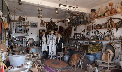 Çerkezler köy konağında sergiledikleri eski eşyalarla ata mirasını yaşatıyor