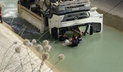 Adıyaman’da HES Kanalına Düşen Kamyonun Sürücüsü Hayatını Kaybetti