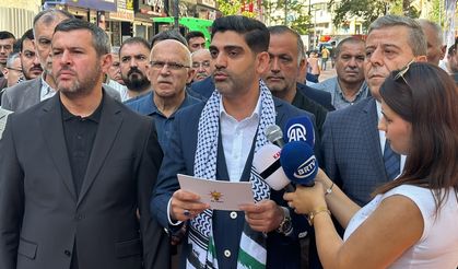 Doğu Marmara ve Batı Karadeniz'deki AK Parti il başkanlıkları İsrail'i protesto etti