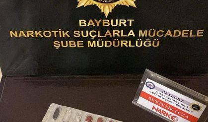 Bayburt’ta bir miktar uyuşturucu ele geçirildi