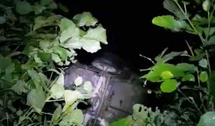 Trabzon’da kontrolden çıkan araç dereye uçtu: 4 kişi son anda kurtarıldı