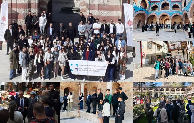 Üniversitelilerin Tokat gezisi renkli görüntülere sahne oldu