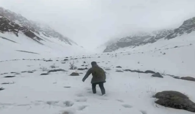 Erzincan’da mayıs ayında kar sürprizi