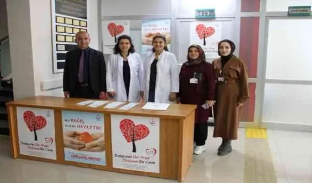 Hastanede organ bağış standı kuruldu