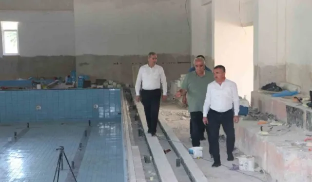 Havza Yarı Olimpik Yüzme Havuzunda sona doğru