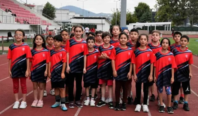 Minik atletler, milli takım için çalışıyor