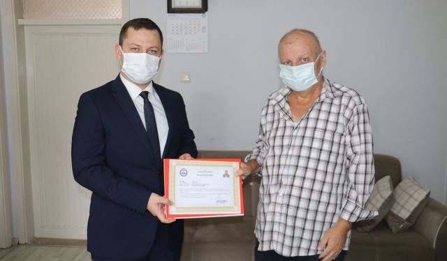 Of Kaymakamı Demirer'den "geçmiş olsun" ziyareti