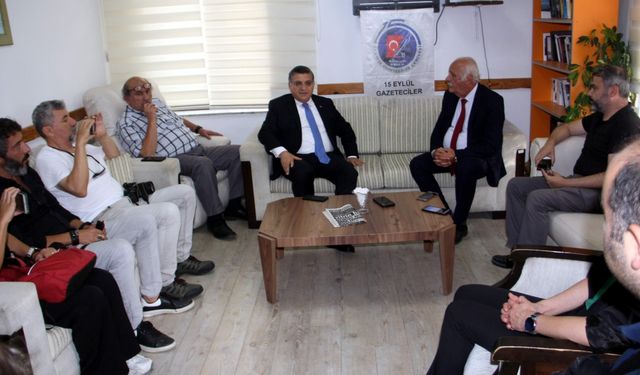 Vali Özarslan'dan, Sinop 15 Eylül Gazeteciler Cemiyetine ziyaret