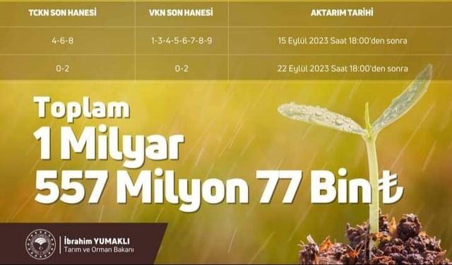 Tokat çiftçisi destekleme ödemesini alıyor 