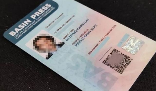 Basın kartları artık resmi kimlik kartı olarak kullanılabilecek