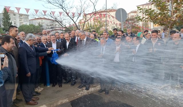 Samsun’da su temin projesi ve altyapı yatırımları hizmete sunuldu