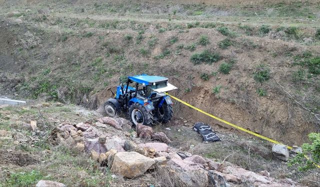Çorum'da uçurumdan yuvarlanan traktörün sürücüsü öldü