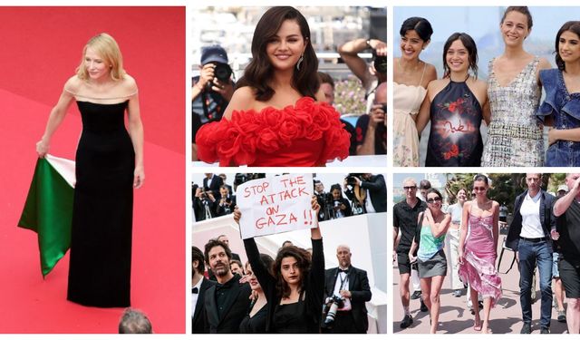 Cannes'ta Filistin'e kimler destek verdi?