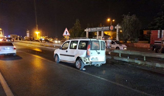 Samsun’da iki hafif ticari aracın çarpıştığı kazada 1 kişi yaralandı