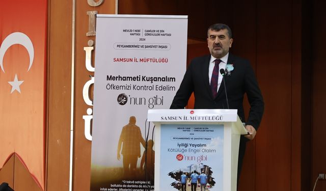 Samsun'da "Peygamberimiz ve şahsiyet inşası" konferansı düzenlendi