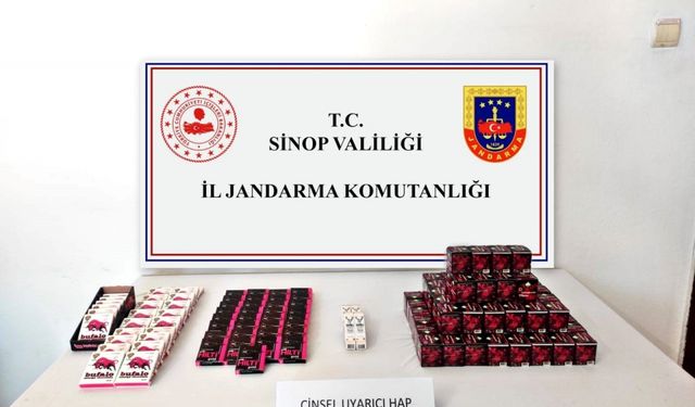 Sinop'ta iş yerinde cinsel içerikli hap satan zanlı yakalandı