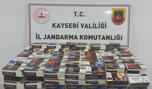 Nakliye aracında 40 bin adet kaçak sigara bulundu