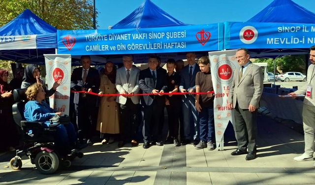 Sinop'ta Müftülük tarafından kitap fuarı açıldı