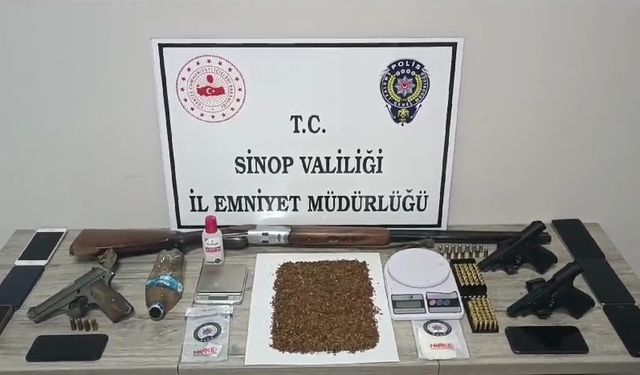 Sinop'ta uyuşturucu operasyonunda 6 zanlı tutuklandı