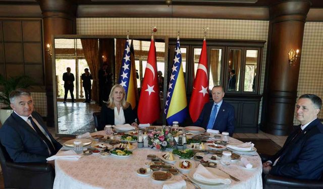 Cumhurbaşkanı Erdoğan, Bosna-Hersek Başkanlık Konseyi Başkanı ve üyeleriyle görüştü