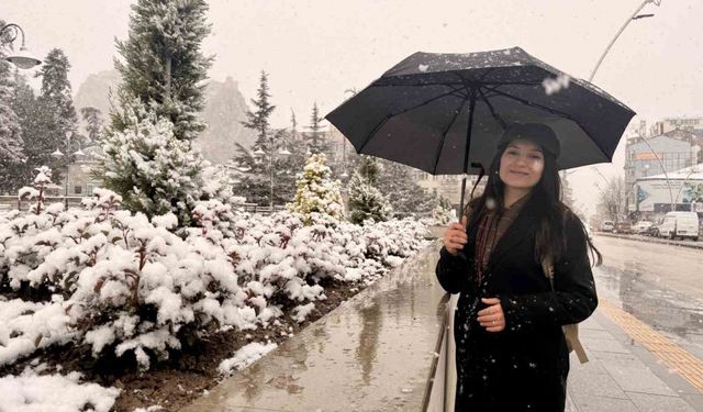Nisan ayında Tokat’ta kar sürprizi