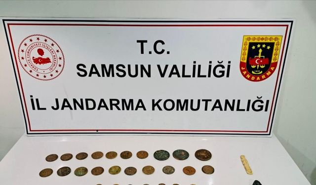 Samsun’da 47 adet sikke ele geçirildi