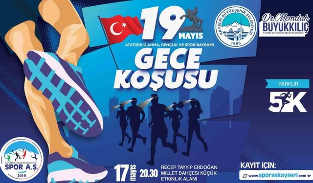 Büyükşehir Spor A.Ş.’den 19 Mayıs Gece Koşusu