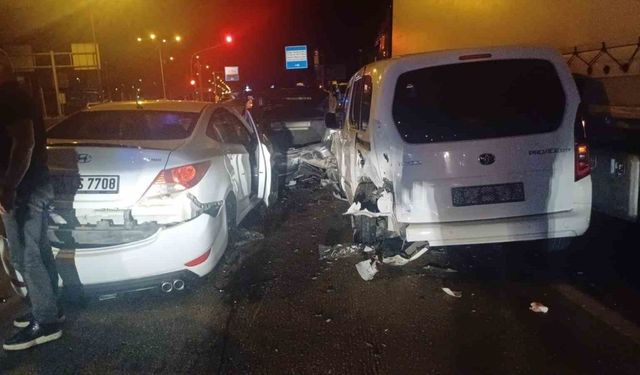 Çorum’da 5 araçlı zincirleme trafik kazası