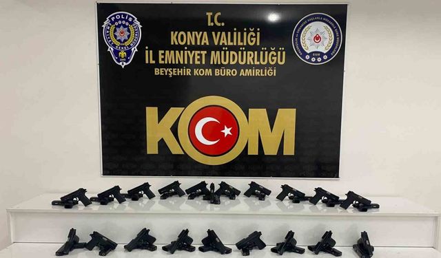 Konya’da 50 adet ruhsatsız tabanca ele geçirildi