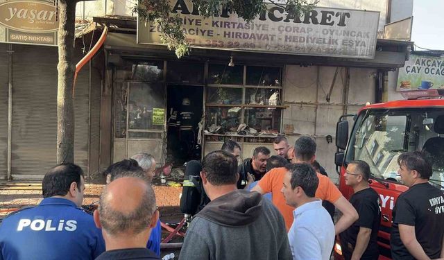 Konya’da iş yerindeki yangın korkuttu
